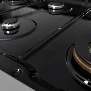 ZLINE - 48 in. Paramount Gas Rangetop with 8 Burners and Porcelain Cooktop in Stainless Steel (SRT48)