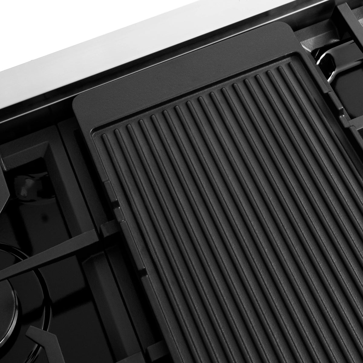 ZLINE - 48 in. Paramount Gas Rangetop with 8 Burners and Porcelain Cooktop in Stainless Steel (SRT48)