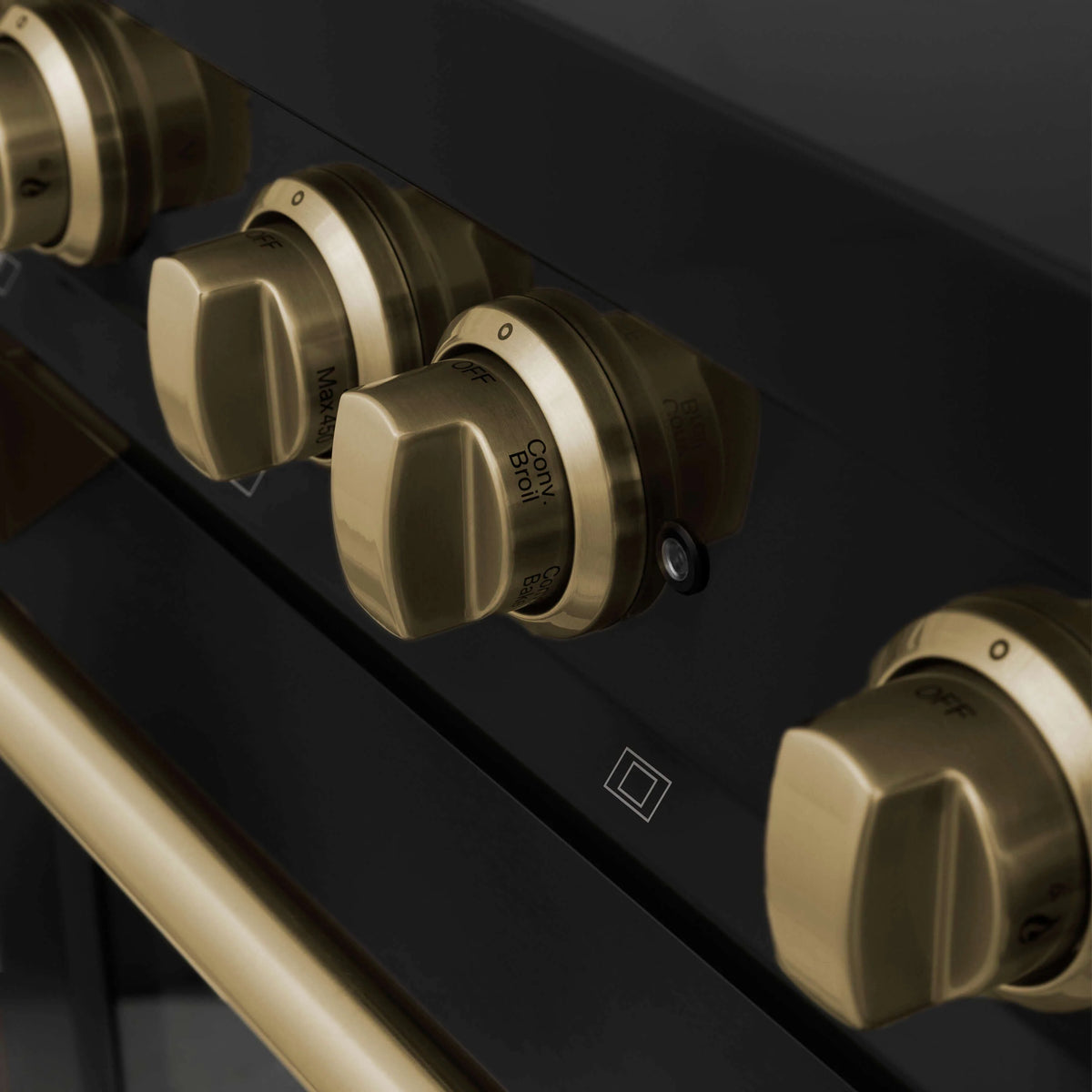 ZLINE - 30&quot; Autograph Edition Kitchen Package with Black Stainless Steel Dual Fuel Range and Range Hood with Champagne Bronze Accents