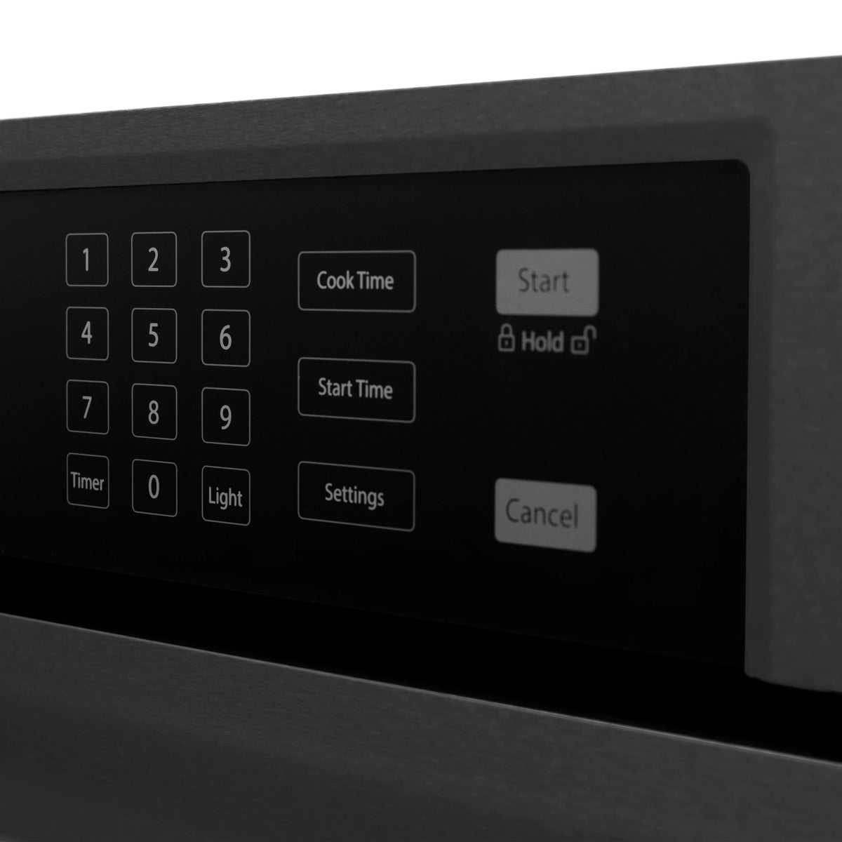 ZLINE - 30 in. Professional True Convection Single Wall Oven with Air Fry and Self Clean in Black Stainless Steel