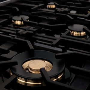 ZLINE - 48" Kitchen Package with Black Stainless Steel Dual Fuel Range and Convertible Vent Range Hood (2KP-RABRH48)