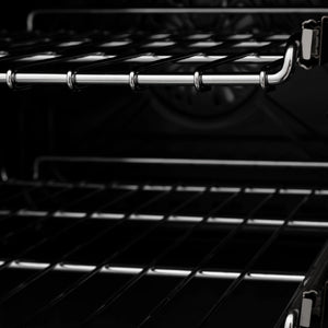 ZLINE Autograph Edition 24" 2.8 cu. ft. Range with Gas Stove and Gas Oven in Black Stainless Steel with Gold Accents (RGBZ-24-G)