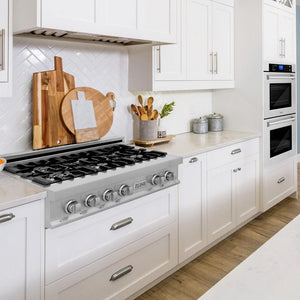 ZLINE - Kitchen Package with 36" Stainless Steel Rangetop and 30" Double Wall Oven (2KP-RTAWD36)