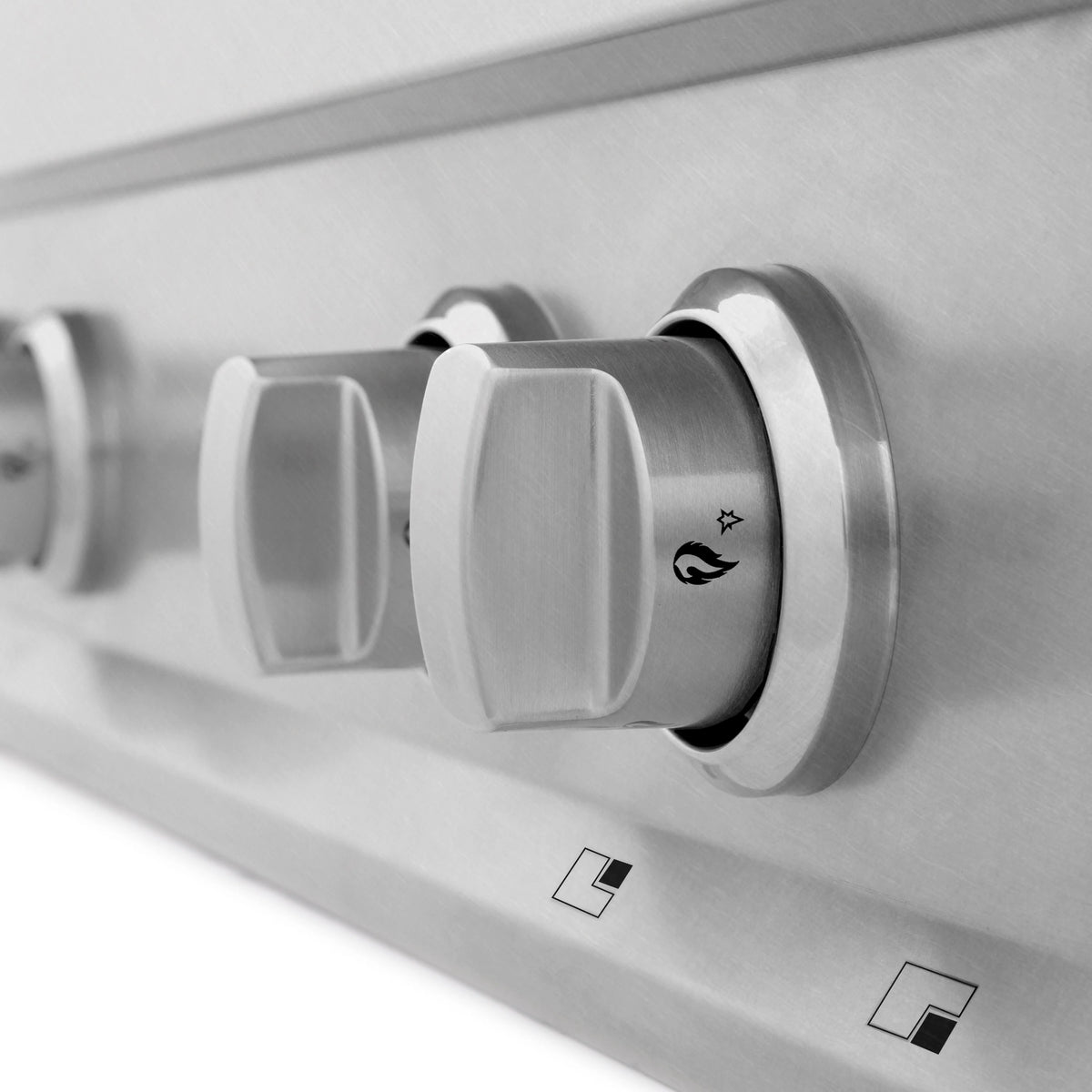 ZLINE 30&quot; Porcelain Gas Stovetop in Fingerprint Resistant Stainless Steel with 4 Gas Burners (RTS-30)