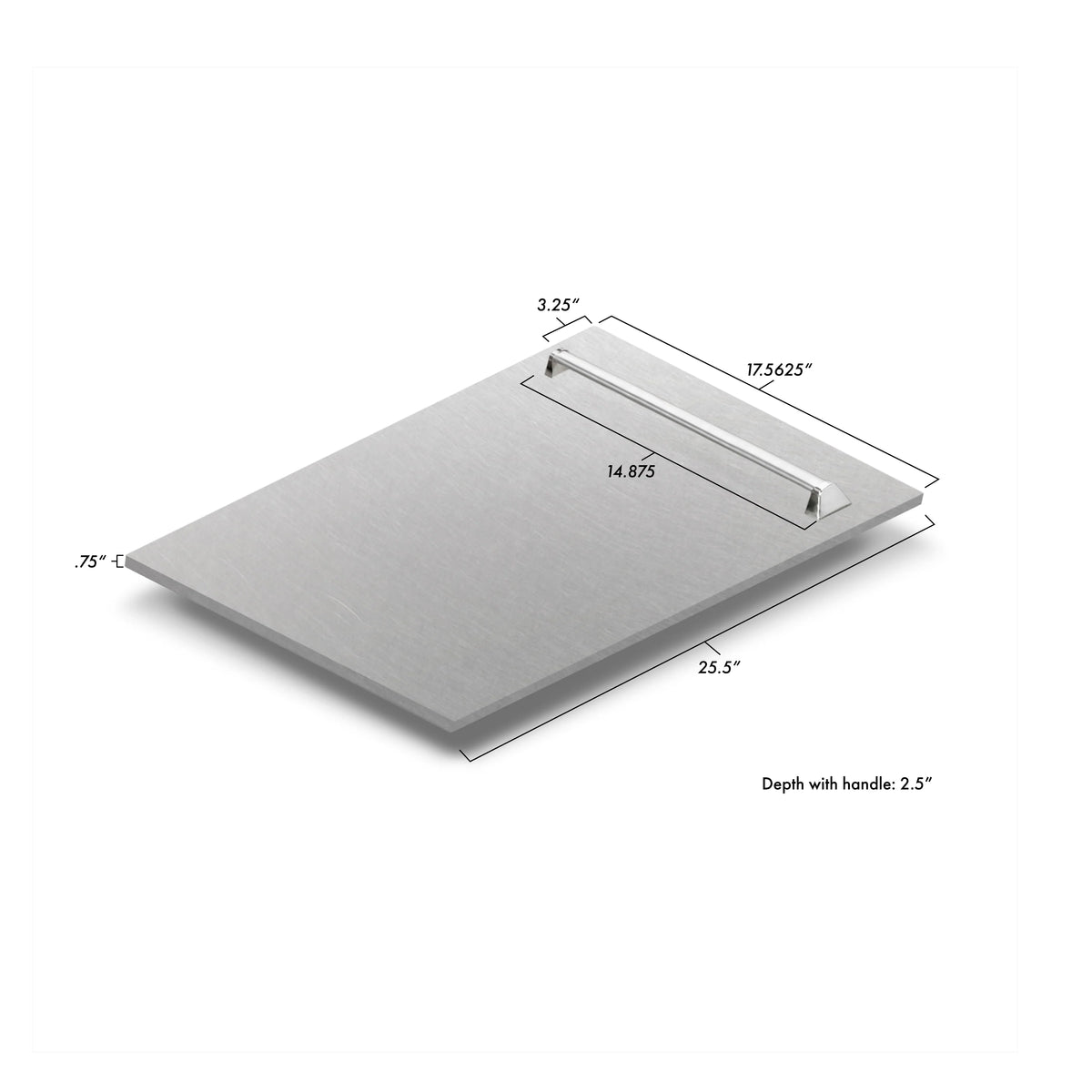ZLINE 18&quot; Tallac Series 3rd Rack Top Control Dishwasher in DuraSnow with Stainless Steel Tub, 51dBa (DWV-SN-18)