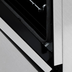 ZLINE - 48 in. Kitchen Package with Satin Stainless Steel Dual Fuel Range and Convertible Vent Range Hood