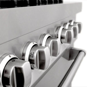 ZLINE - 48 in. Kitchen Package with Satin Stainless Steel Dual Fuel Range and Convertible Vent Range Hood
