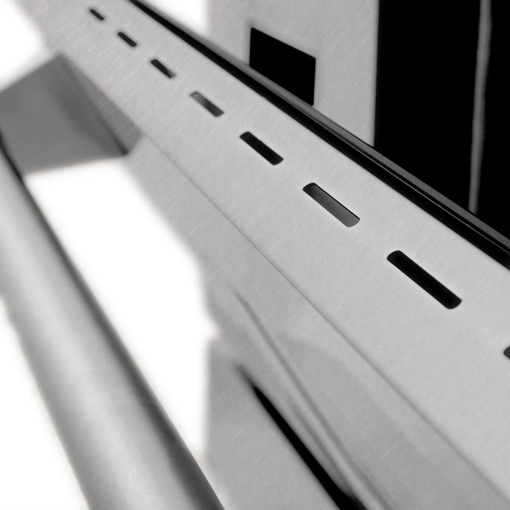 ZLINE - 48 in. 6.0 cu. ft. Legacy Dual Fuel Range with Gas Cooktop and 2 Electric Ovens in Satin Stainless Steel with 6 Brass Burners