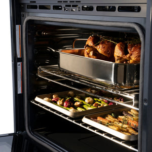 ZLINE - 30 in. Professional True Convection Single Wall Oven with Air Fry and Self Clean in Satin Stainless Steel