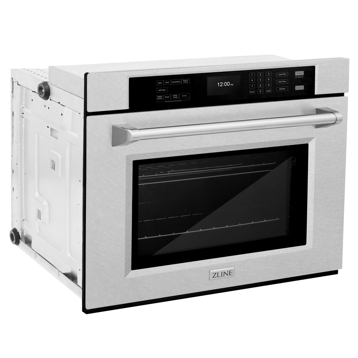 ZLINE - 30 in. Professional True Convection Single Wall Oven with Air Fry and Self Clean in Satin Stainless Steel