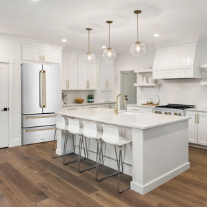 ZLINE 30" Autograph Edition Kitchen Package, Stainless Steel Dual Fuel Range, Range Hood, Dishwasher, Refrigeration, Champagne Bronze Accents
