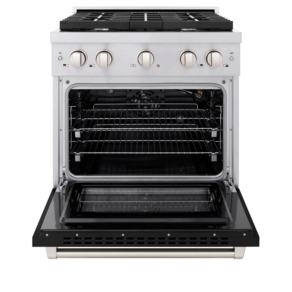 ZLINE - 30 in. 4.2 cu. ft. Paramount Gas Range with 4 Burner Cooktop and Convection Gas Oven in
