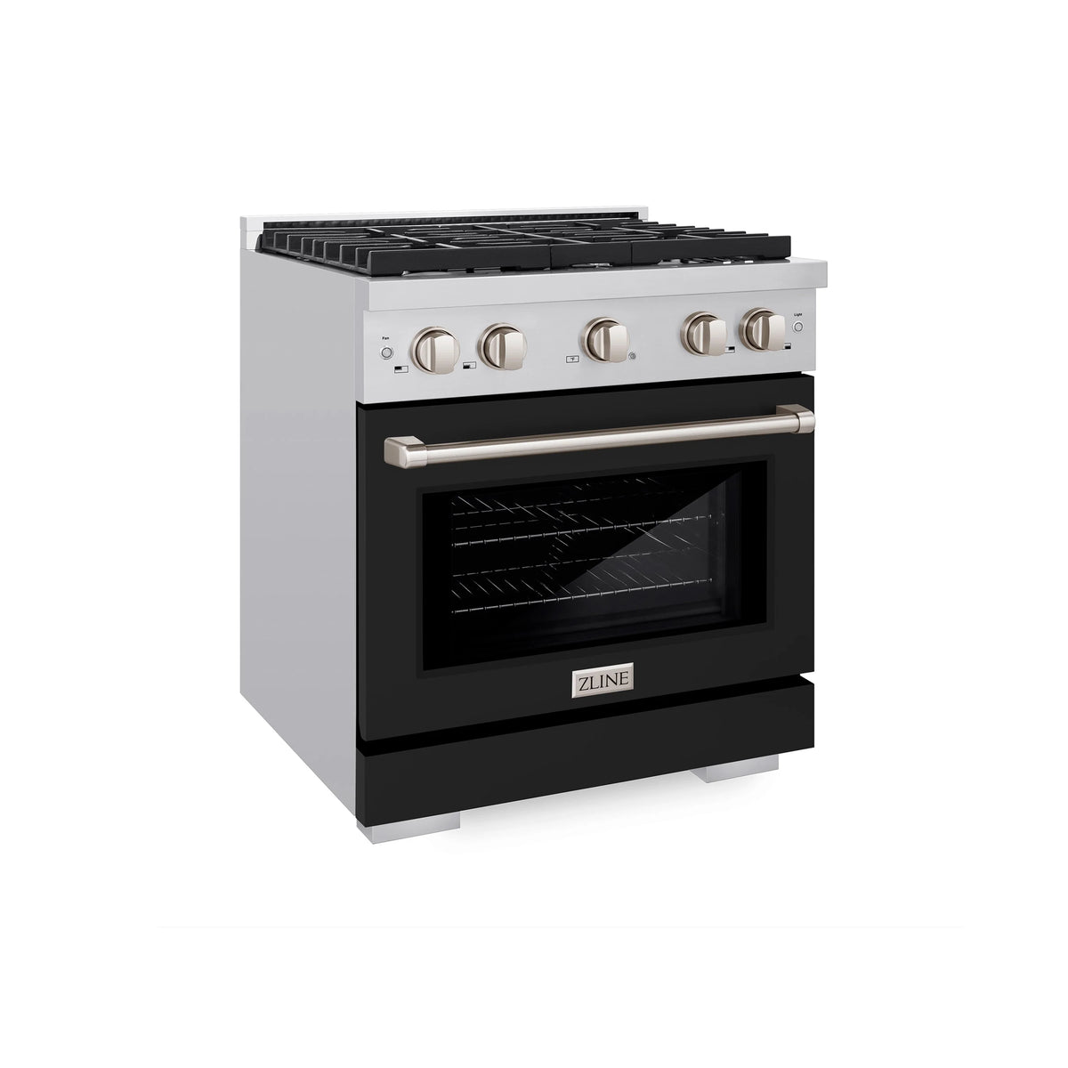 ZLINE - 30 in. 4.2 cu. ft. Paramount Gas Range with 4 Burner Cooktop and Convection Gas Oven in
