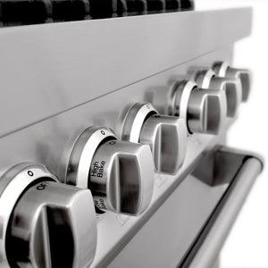ZLINE - 60" Kitchen Package with Stainless Steel Dual Fuel Range and Convertible Vent Range Hood (2KP-RARH60)