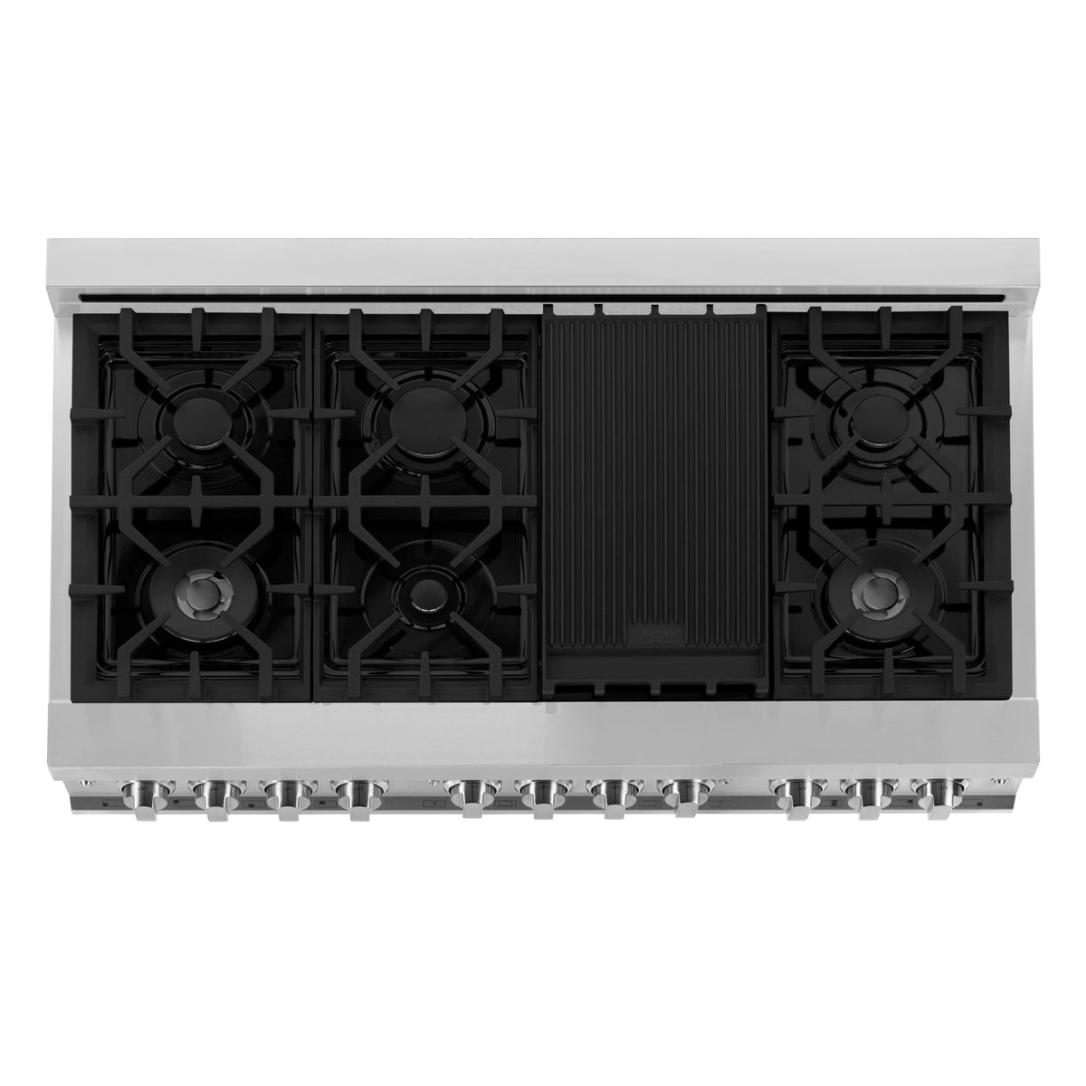 ZLINE - 48&quot; 6.0 cu. ft. Dual Fuel Range with Gas Stove and Electric Oven in Stainless Steel (RA48)