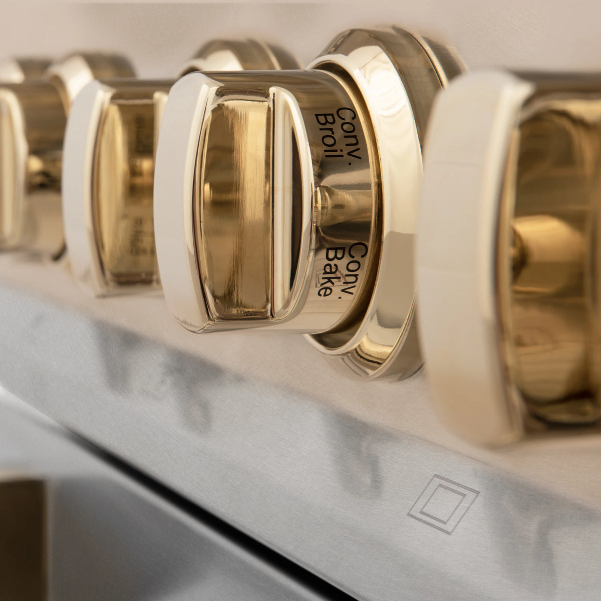 ZLINE - Autograph Edition 48&quot; 6.0 cu. ft. Dual Fuel Range, Gas Stove, Electric Oven in Stainless Steel, Gold Accents