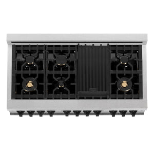 ZLINE Autograph Edition 48" 6.0 cu. ft. Dual Fuel Range, Gas Stove, Electric Oven in Stainless Steel, White Matte Door, Matte Black Accents
