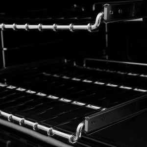 ZLINE - Autograph Edition 48 in. 6.0 cu. ft. Legacy Dual Fuel Range with 7 Burner Gas Cooktop and 2 Electric Ovens in Stainless Steel and Polished Gold Accents