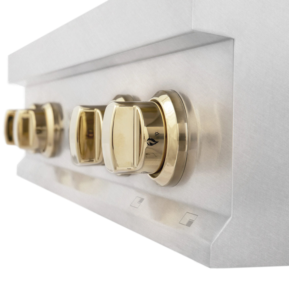 ZLINE - Autograph Edition 30&quot; Porcelain Rangetop with 4 Gas Burners in Fingerprint Resistant Stainless Steel and Gold Accents (RTSZ-30-G)