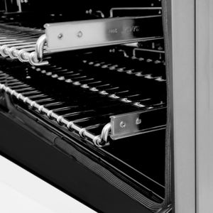 ZLINE 36" 4.6 cu. ft. Dual Fuel Range with Gas Stove and Electric Oven in Stainless Steel and White Matte Door (RA-WM-36)