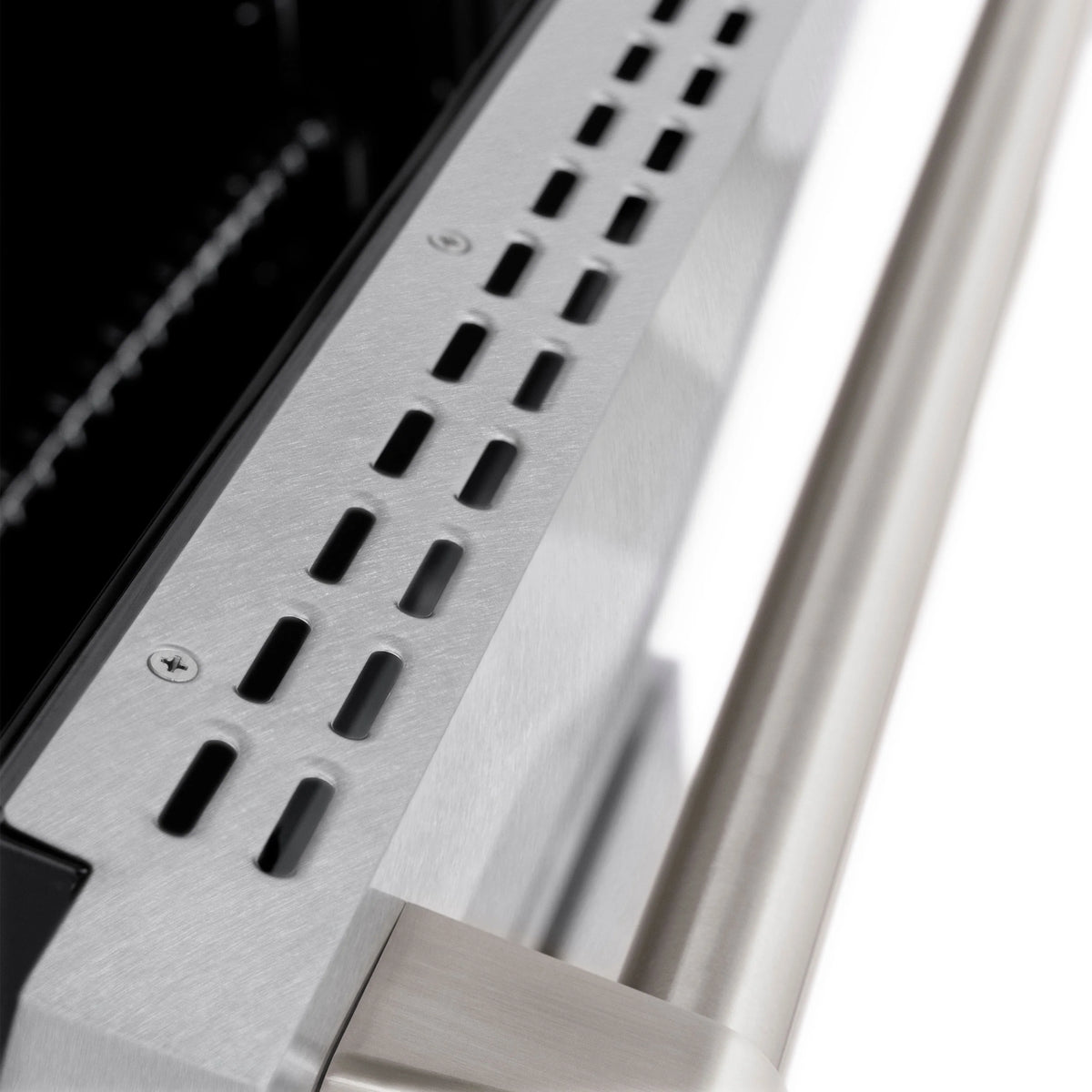 ZLINE - 48 in. 6.7 cu. ft. Paramount Double Oven Dual Fuel Range with 8 Burner Gas Cooktop in Satin Stainless Steel (SDRS-48)