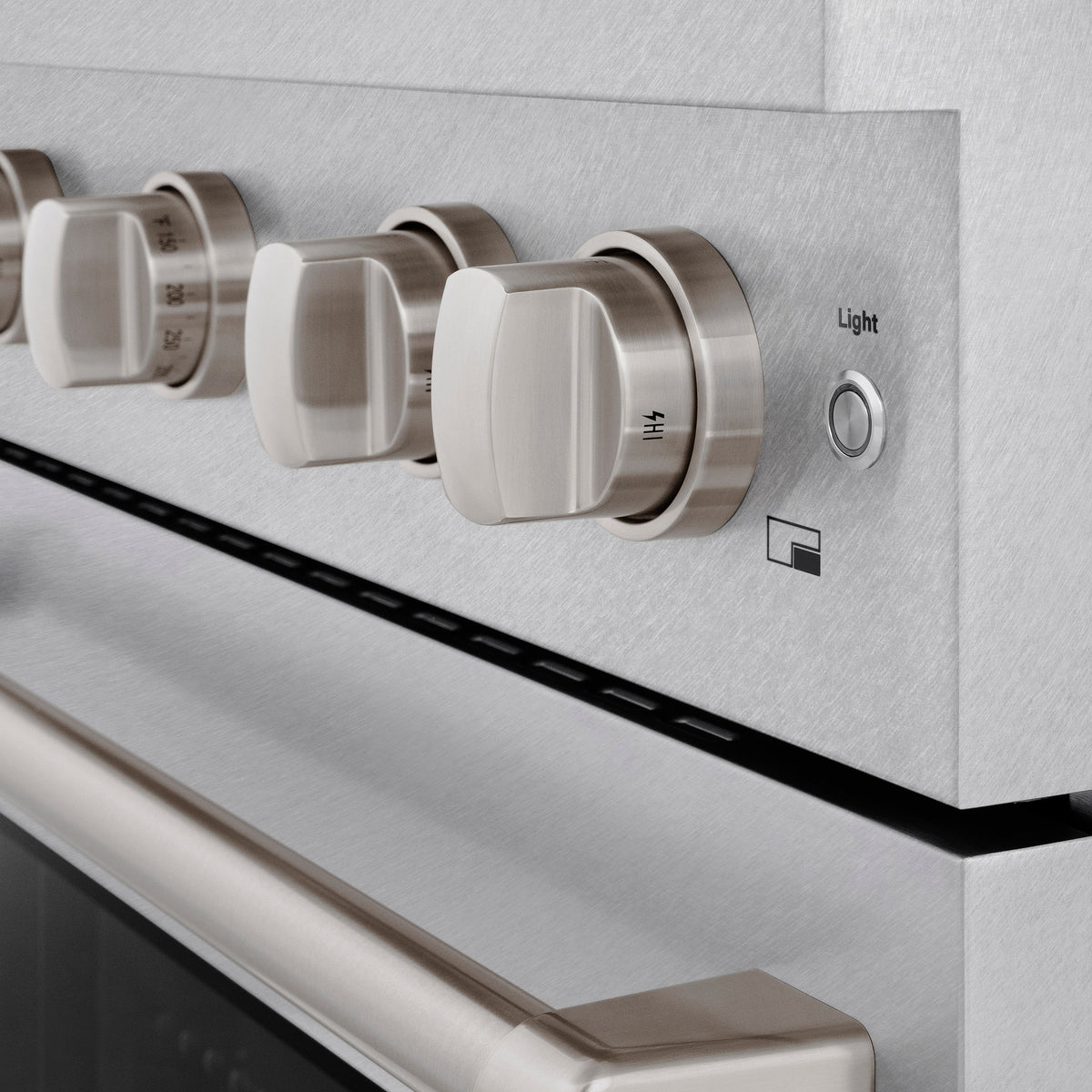 ZLINE - 30 in. 4.2 cu. ft. Paramount Gas Range with 4 Burner Cooktop and Convection Gas Oven in Satin Stainless Steel