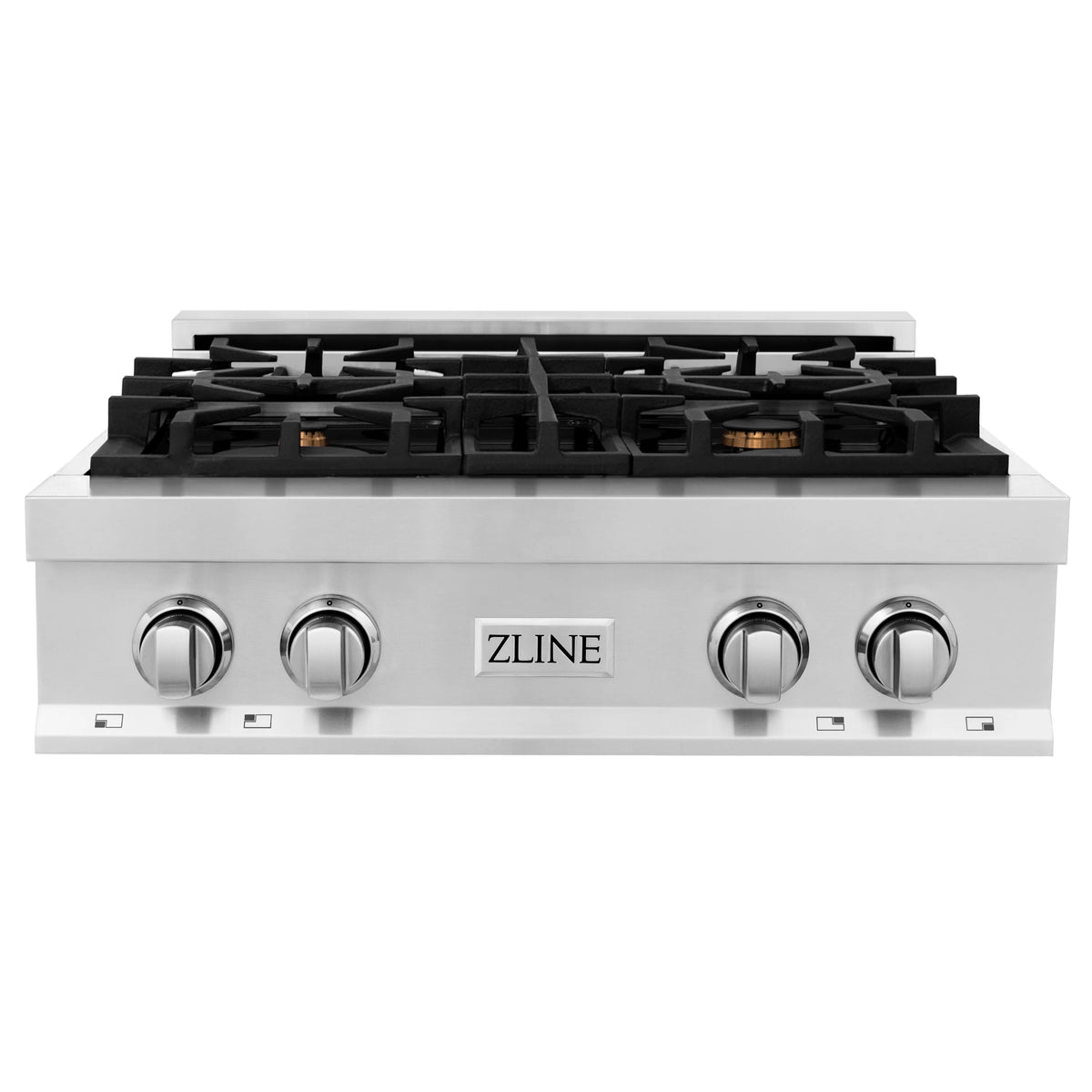 ZLINE 30&quot; Porcelain Gas Stovetop with 4 Gas Brass Burners (RT-BR-30)