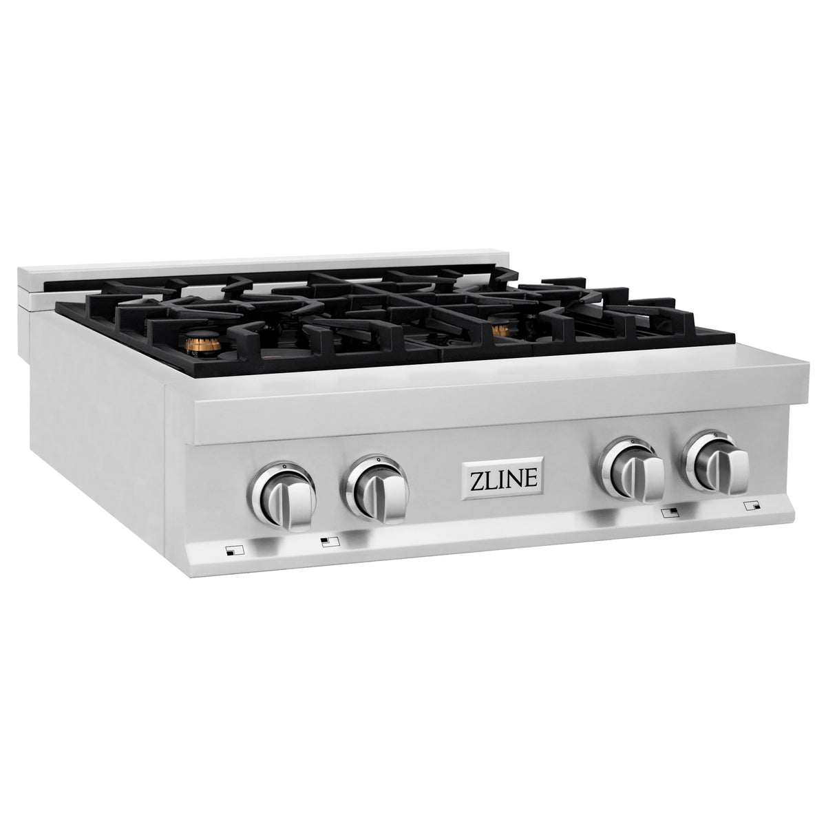 ZLINE 30&quot; Porcelain Gas Stovetop with 4 Gas Brass Burners (RT-BR-30)