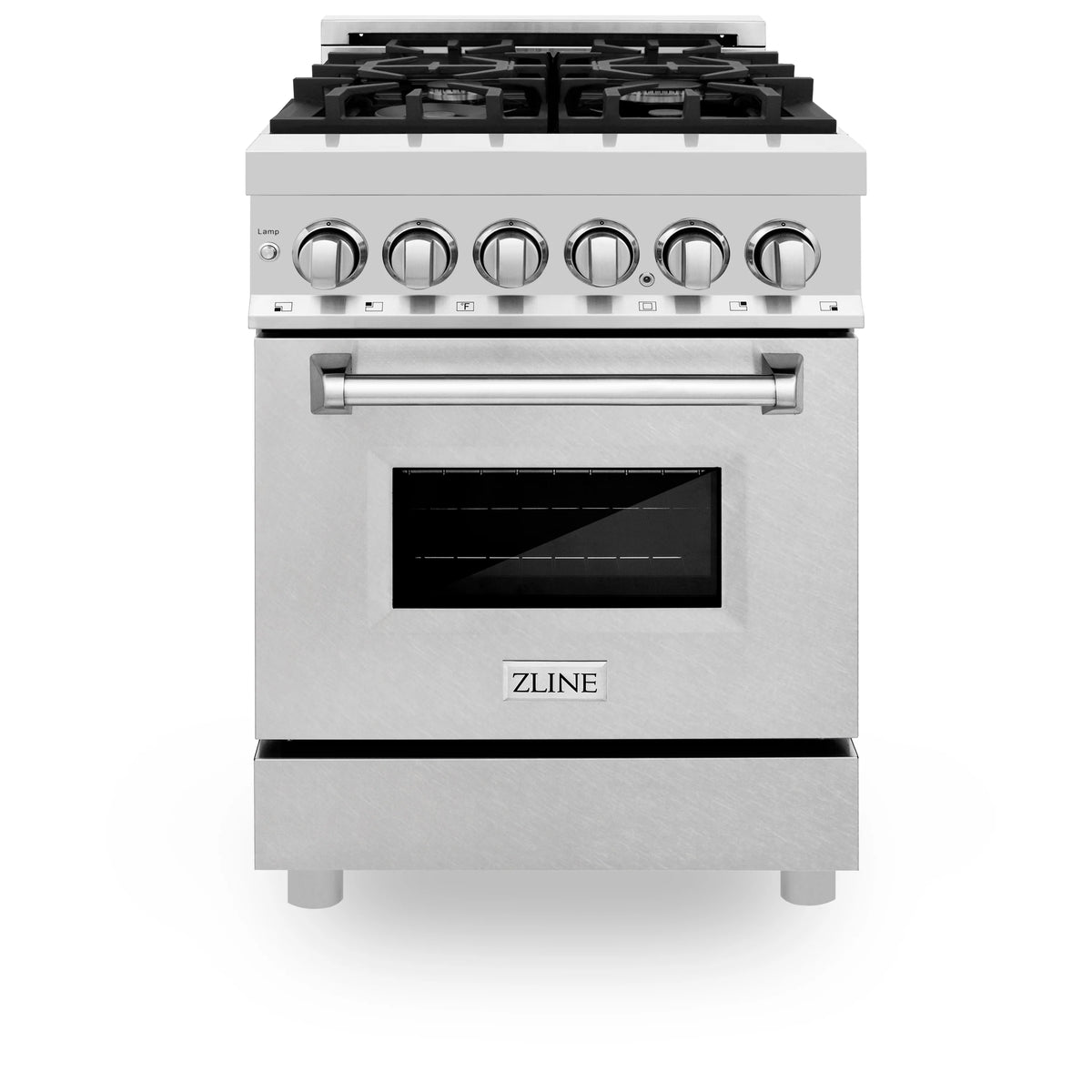 ZLINE - 24&quot; 2.8 cu. ft. Dual Fuel Range with Gas Stove and Electric Oven in Fingerprint Resistant Stainless Steel (RA-SN-24)