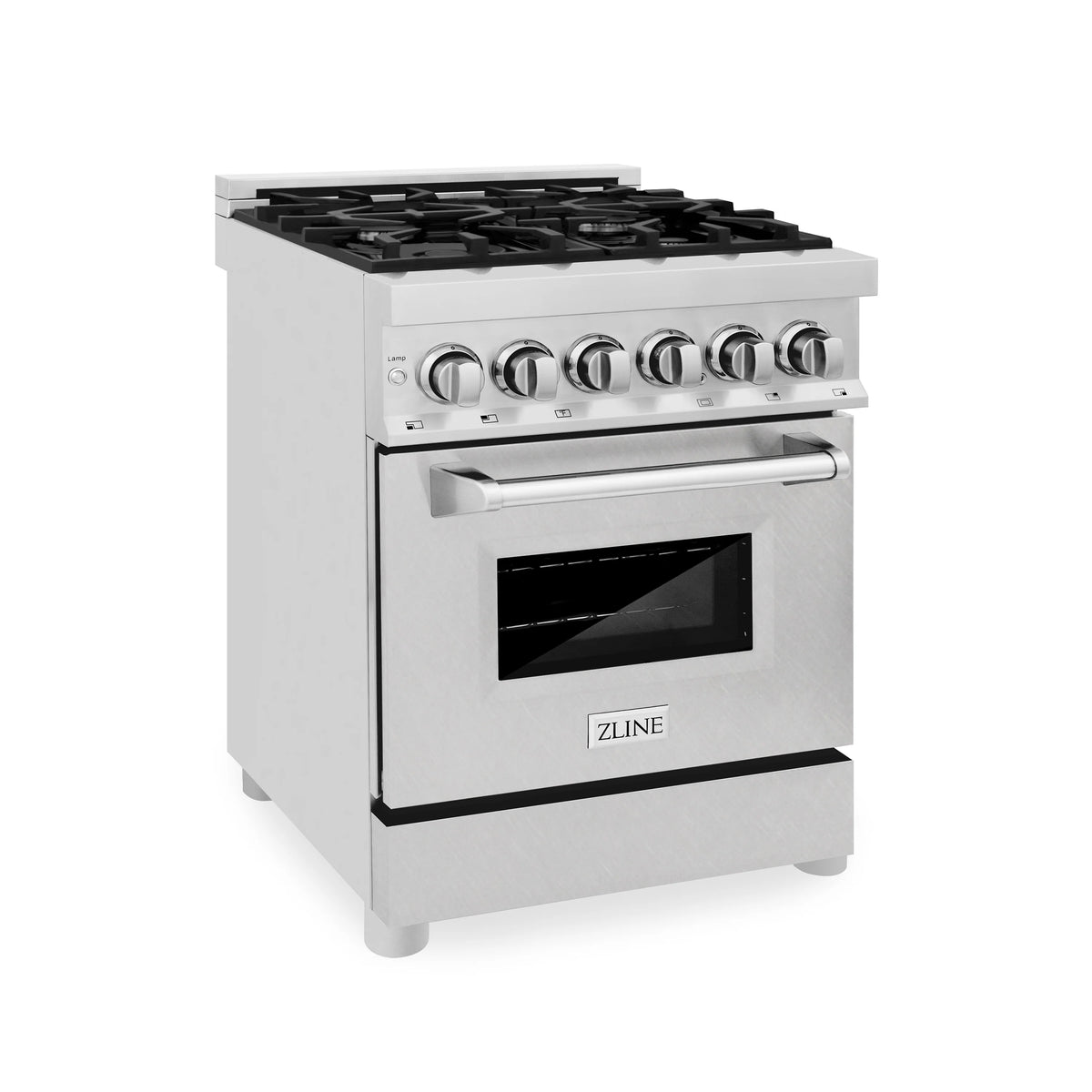 ZLINE - 24&quot; 2.8 cu. ft. Dual Fuel Range with Gas Stove and Electric Oven in Fingerprint Resistant Stainless Steel (RA-SN-24)