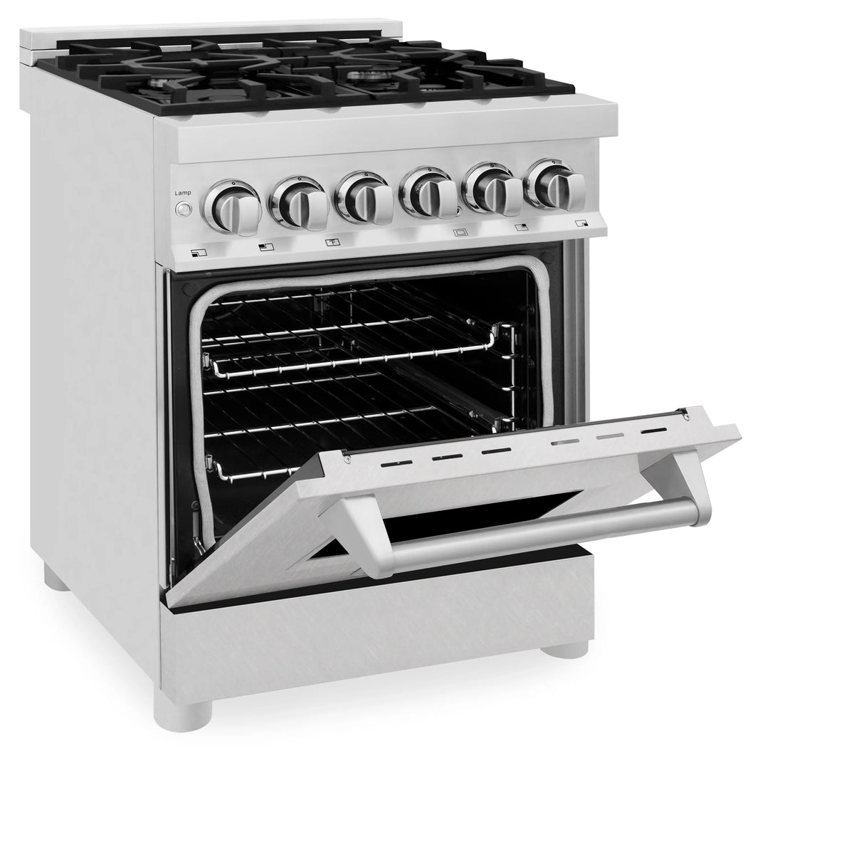 ZLINE - 24&quot; 2.8 cu. ft. Dual Fuel Range with Gas Stove and Electric Oven in Fingerprint Resistant Stainless Steel (RA-SN-24)