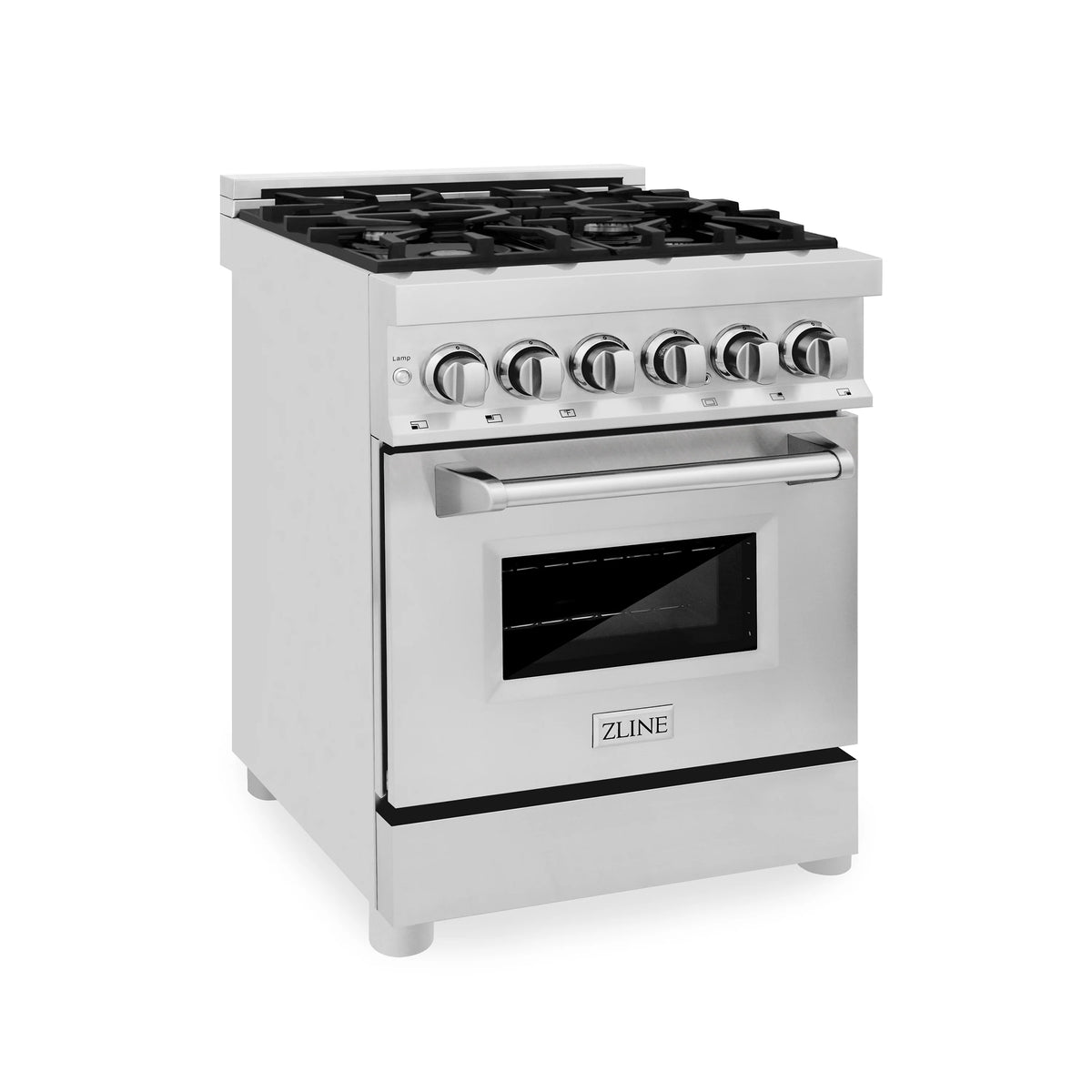ZLINE - 24&quot; 2.8 cu. ft. Dual Fuel Range with Gas Stove and Electric Oven in Stainless Steel (RA24)