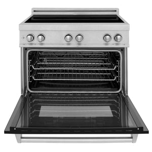 ZLINE 36" 4.6 cu. ft. Induction Range with a 4 Element Stove and Electric Oven in Black Matte (RAINDS-BLM-36)