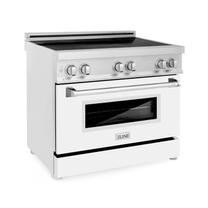 ZLINE 36" 4.6 cu. ft. Induction Range with a 4 Element Stove and Electric Oven in Stainless Steel (RAIND-36)