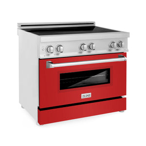 ZLINE 36" 4.6 cu. ft. Induction Range with a 4 Element Stove and Electric Oven in Stainless Steel (RAIND-36)