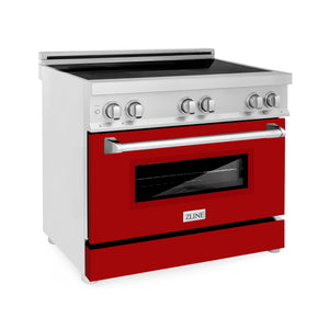 ZLINE 36" 4.6 cu. ft. Induction Range with a 4 Element Stove and Electric Oven in Stainless Steel (RAIND-36)