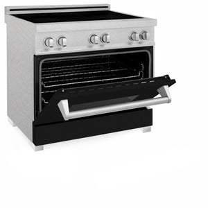 ZLINE 36" 4.6 cu. ft. Induction Range with a 4 Element Stove and Electric Oven in Black Matte (RAINDS-BLM-36)