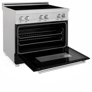ZLINE 36" 4.6 cu. ft. Induction Range with a 4 Element Stove and Electric Oven in Black Matte (RAINDS-BLM-36)