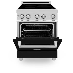 ZLINE 24" 2.8 cu. ft. Induction Range with a 3 Element Stove and Electric Oven in Black Matte (RAIND-BLM-24)