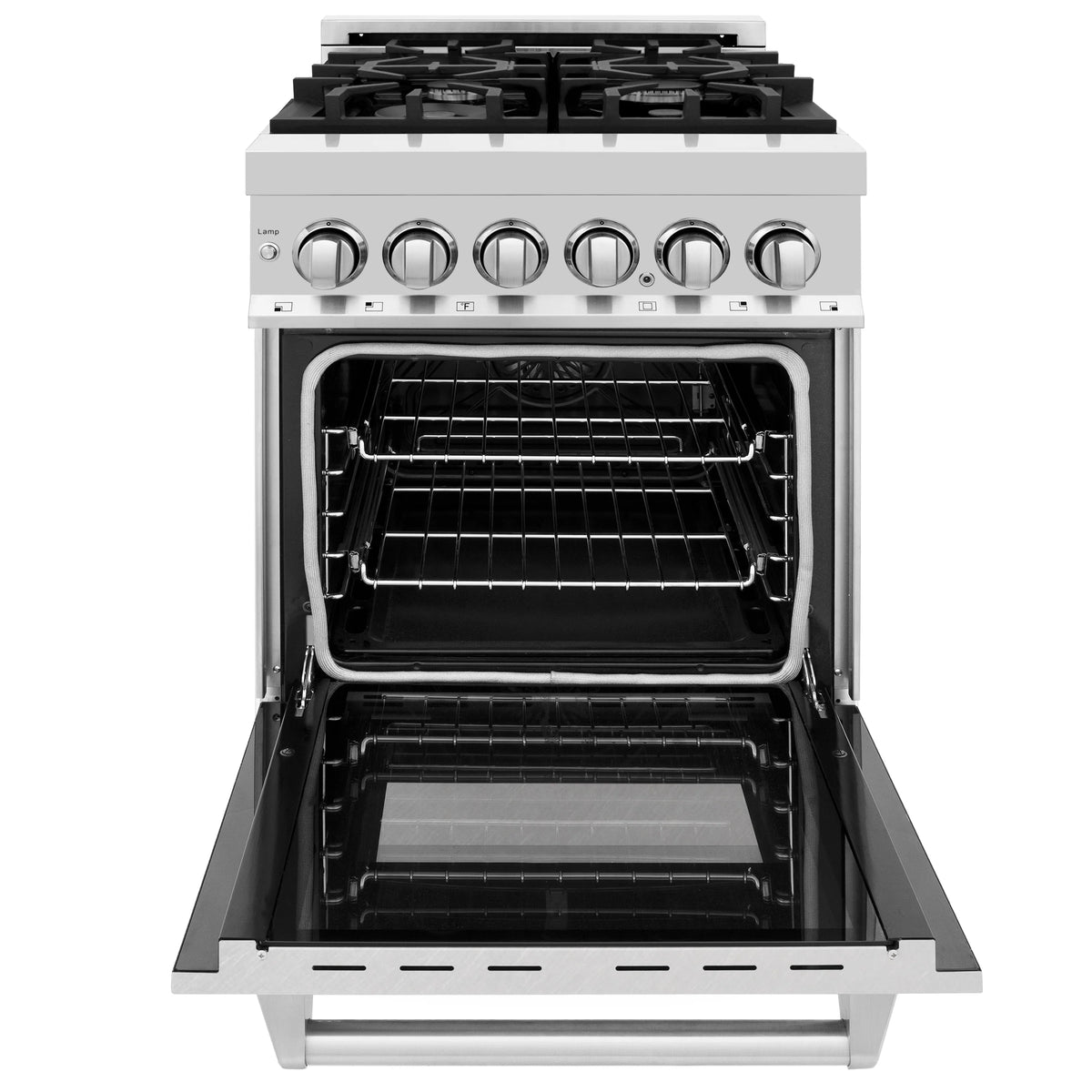 ZLINE - 24&quot; 2.8 cu. ft. Dual Fuel Range with Gas Stove and Electric Oven in Fingerprint Resistant Stainless Steel (RA-SN-24)