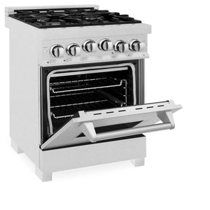 ZLINE 24" 2.8 cu. ft. Range with Gas Stove and Gas Oven in Fingerprint Resistant Stainless Steel (RGS-SN-24)