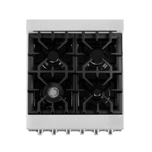ZLINE 24" 2.8 cu. ft. Range with Gas Stove and Gas Oven in Fingerprint Resistant Stainless Steel (RGS-SN-24)