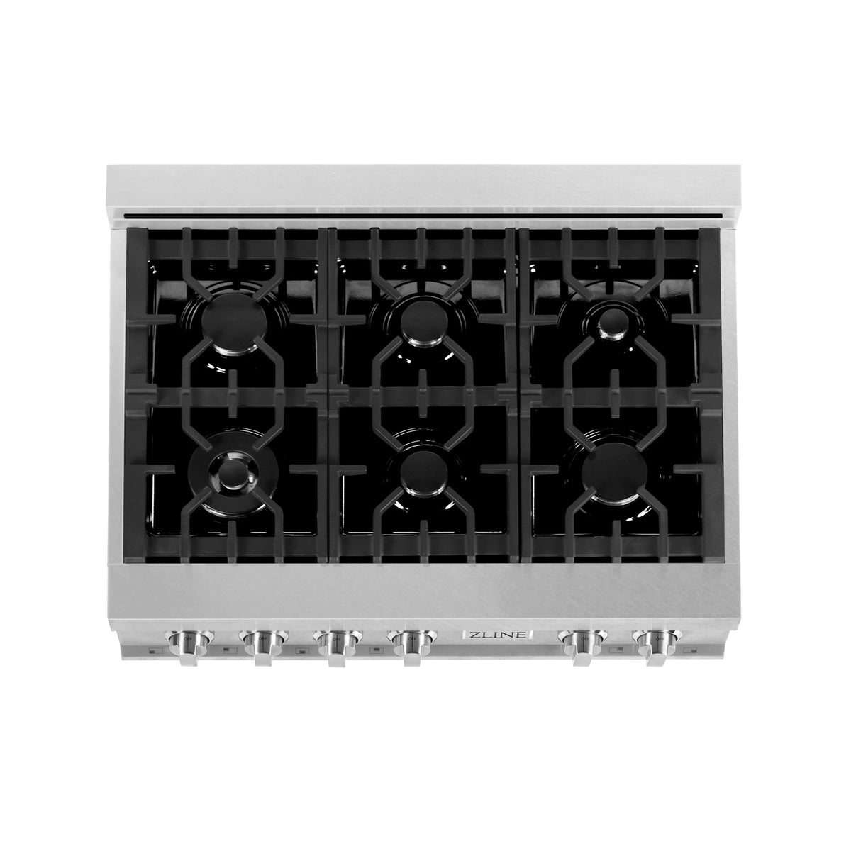 ZLINE 30&quot; Porcelain Gas Stovetop in Fingerprint Resistant Stainless Steel with 4 Gas Burners (RTS-30)