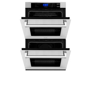 ZLINE Kitchen Package with Refrigeration, 48" Stainless Steel Rangetop, 48" Range Hood, 30" Double Wall Oven and 24" Tall Tub Dishwasher