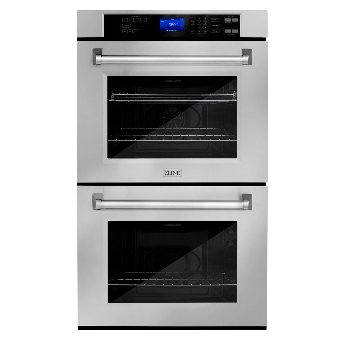 ZLINE - Kitchen Package with Refrigeration, 48&quot; Stainless Steel Rangetop, 48&quot; Range Hood, 30&quot; Double Wall Oven and 24&quot; Tall Tub Dishwasher