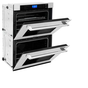 ZLINE Kitchen Package with Refrigeration, 36" Stainless Steel Rangetop, 36" Range Hood, 30" Double Wall Oven and 24" Tall Tub Dishwasher
