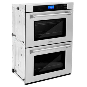 ZLINE - Kitchen Package with 36" Stainless Steel Rangetop and 30" Double Wall Oven (2KP-RTAWD36)