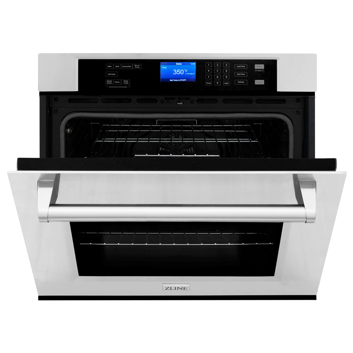 ZLINE - Kitchen Package with Refrigeration, 30&quot; Stainless Steel Rangetop, 30&quot; Single Wall Oven, 30&quot; Microwave Oven