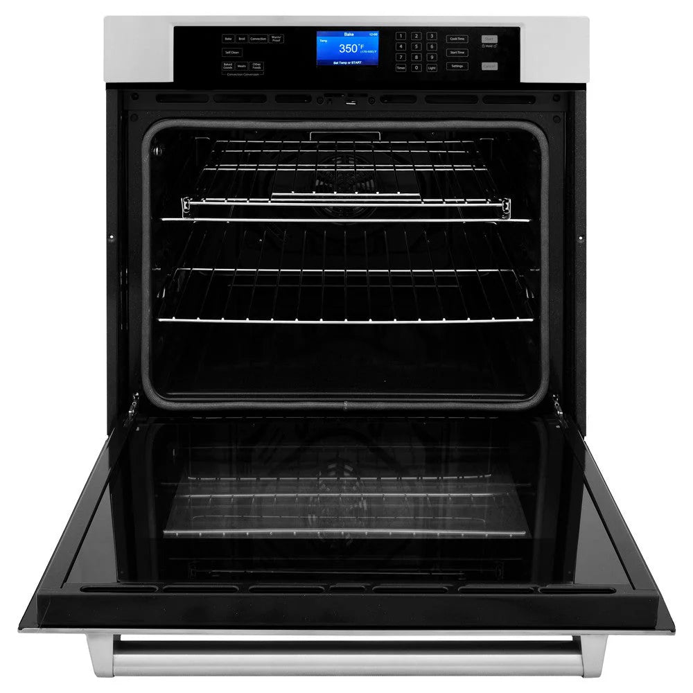 ZLINE - Kitchen Package with 36&quot; Stainless Steel Rangetop and 30&quot; Single Wall Oven (2KP-RTAWS36)