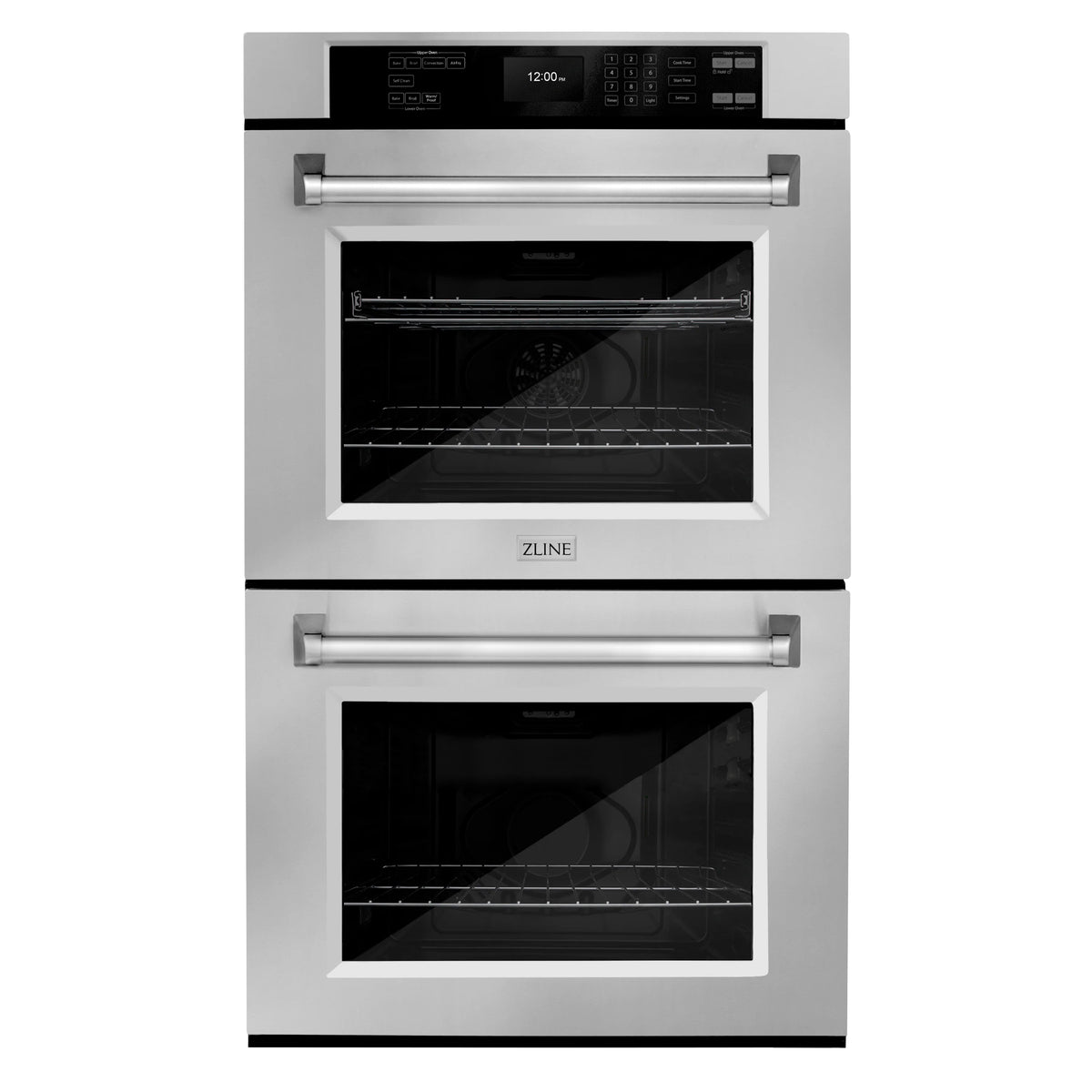 ZLINE - 30 in. Professional True Convection Double Wall Oven with Air Fry and Self Clean in Stainless Steel (WAD-30)